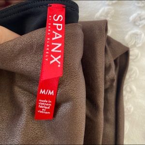 Spanx Faux Leather Leggings - Never Worn!